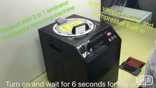 How to repair broken screen with less money?novecel mini 2 in 1 laminator and bubble removing