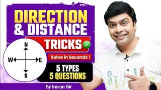 Direction and Distance Trick | Reasoning Tricks | Maths Trick | imran sir maths