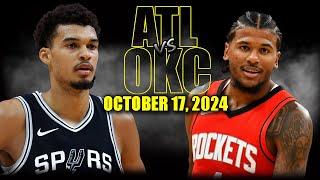 San Antonio Spurs vs Houston Rockets Full Game Highlights - October 17 | 2024-25 NBA Pre Season