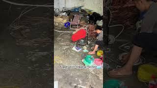 Amazing Copper Wire Stripping Machine: Watch Plastic & Copper Separate Automatically!