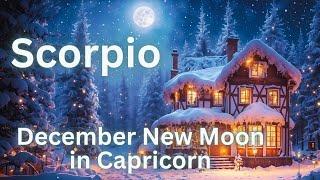 Scorpio, Powerful Last New Moon of the Year/ December 30, 2024 Intuitive Tarot