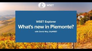 WSET Explorer - What's new in Piemonte?