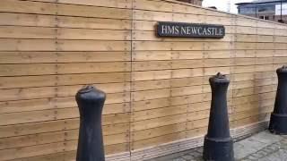 NE1 HMS Newcastle and the Quayside Seaside beach