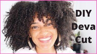 How I CUT and SHAPE my NATURAL HAIR for VOLUME | DIY DevaCut | AbbieCurls