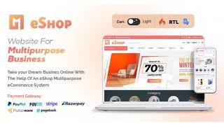 Make eShop Web - Multi Vendor eCommerce Marketplace CMS || eShop Web Multi Vendor Script Download