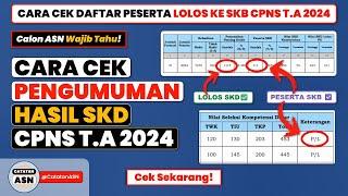 Cara Cek Pengumuman Hasil SKD CPNS – Cek Daftar Peserta yang Lolos ke SKB CPNS 2024