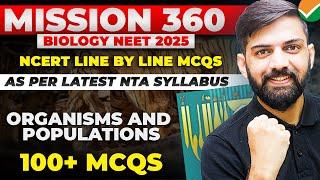 Top 100 MCQ Organism and population NCERT Based | NCERT Based Biology MCQ NEET 2025