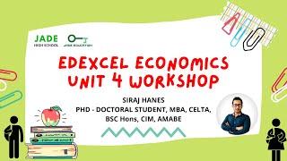 Edexcel IAL Economics Unit 4  workshop- Knowledge Refresher #economics #Unit4