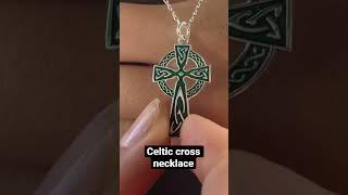 Celtic cross necklace