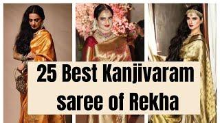 Rekha's Signature Kanjeevaram silk Saree| Best Kanjeevaram saree of Rekha