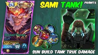 SUN SAMI TANK   BEST BUILD DAMAGE TOP GLOBAL 2024 | BUILD TANK TOP ONE GLOBAL 2024 ~ MOBILE LEGEND