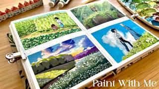 Paint With Me ⎥Studio Ghibli Landscape Gouache Painting + Relaxing Art 