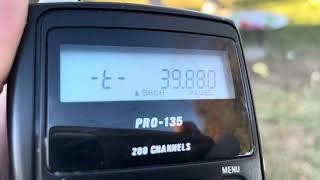 39.880 MHz FM 118.8 Hz California Highway Patrol “Beige 1” VHF Low Band Heard in Virginia 11/13/2024