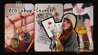 LAUNCHING MY OWN SUSTAINABLE ART SHOP  introduction, explained ¡¡all recycled!!