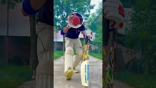 Leather Ball vs Hard Plastic Bat | Will it Survive or Not? #cricket #shorts #test