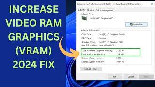 2024 FIX -How to Increase VIDEO RAM GRAPHICS (VRAM) in Windows 11 & 10 | BOOST FPS & PC PERFORMANCE