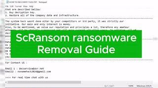 How to Remove ScRansom ransomware?