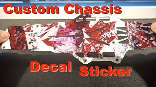 Yokomo YD-2E Plus Custom -- Decal Wrap for Carbon Chassis