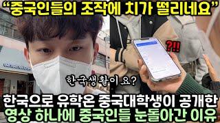한국으로 유학온 중국대학생이 공개한 영상 하나에 중국인들 눈 돌아간 이유