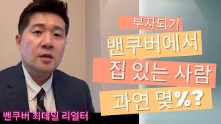 최데일리얼터] 밴쿠버에서 집 있는 사람이 과연 얼마나 될까요?