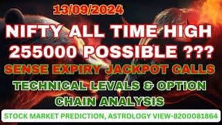 13/09/2024 NIFTY BANK NIFTY PREDICTION, ASTROLOGY VIEW