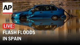 LIVE: Aftermath of flash floods in Valencia, Spain