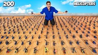 We Fly 200 RC Helicopters Worth ₹100000- आसमान में खलबली मच गई | Crazy Experiment