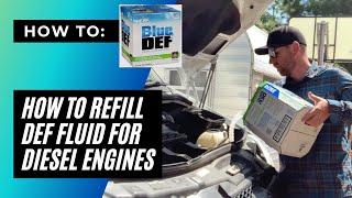 How to Refill DEF Diesel Exhaust Fluid- Sprinter Van