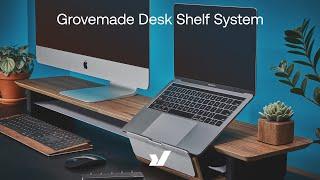 More Clean & Efficient Desk Organisation From Grovemade! The Grovemade Desk Shelf System