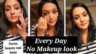 No makeup look #quick 5 minutes makeup #every day nude makeup #makeup #summer makeup.