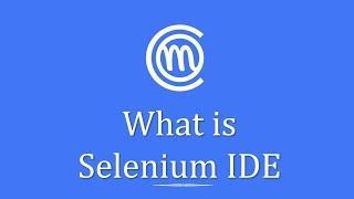 What is Selenium IDE?