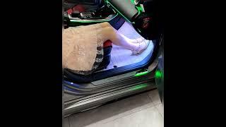 how to install led door sills #how to install audi led door sill lights #shorts