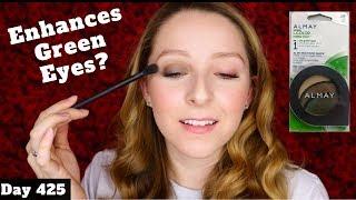 Almay Evening Smoky Eyeshadows For Green Eyes Review | Dollar Tree Makeup | Day 425 of New Makeup