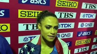 Sydney McLaughlin after 52.23 Silver in Doha 400m hurdles