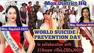 World suicide prevention day campaign in Mon district,️ under the banner of "Breaking The Silence"