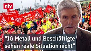 Dudenhöffer zu Warnstreiks bei VW: "IG Metall und Beschäftigte sehen reale Situation nicht" | ntv