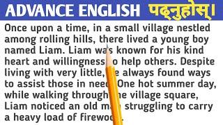 Advance English Story Reading Practice || English to Nepali Translation || English Sadhana