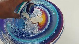 WOW! Motion of the Ocean  Simple Recipe, No Cells Fluid Art Pour