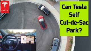 Mind-Blowing Tesla Cul-de-Sac Auto Parking Drone View Full Demo and Features Explained