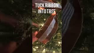 How To Add Ribbon To Your Christmas Tree