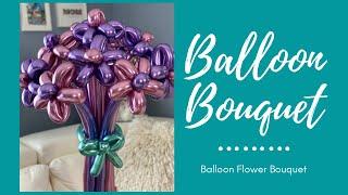 How to make a Metallic/Chrome Balloon Bouquet/Flower Balloon Bouquet/Balloon Tutorial