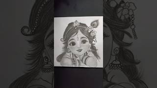 Part 2 radha ji sketch draw #trending #art #drawing #painting #ytshorts