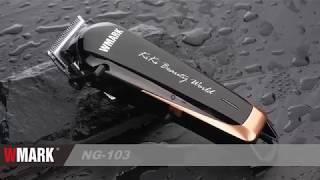 WMARK NG-103 hair clipper with stagger-tooth blade