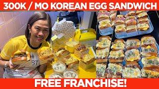 Free franchise! 300k/mo korean sandwich/cafe business