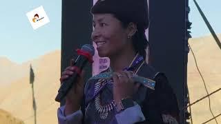 A very talented local singer from stongday zanskar, during #ladakhzanskarfestival2024