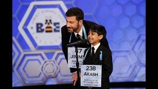 Jimmy Kimmel Live | Jimmy and Akash team up against Scripps National Spelling Bee Champions