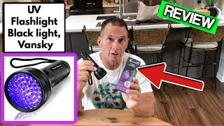 UV Flashlight Black light, Vansky 51 LED Blacklight Pet Urine Detector