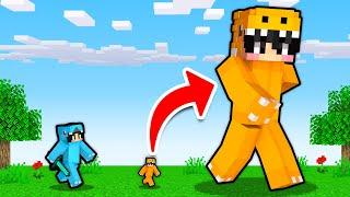 Tiny & Giant Speedrunner VS Hunter in Minecraft!