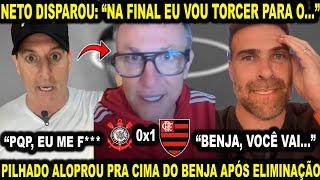 NETO DISPAROU SOBRE CLASSIFICAÇÃO DO FLAMENGO E PILHADO ALOPROU O BENJA! CORINTHIANS 0X1 FLAMENGO