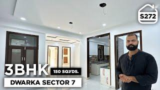 3 BHK Flat for sale under 1 CRORE in Dwarka Sector 7 near PALAM METRO STATION | BRS SHOW S272